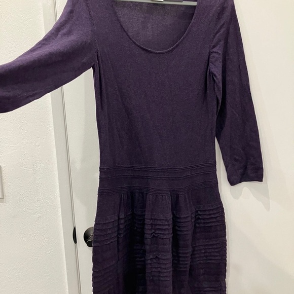 Max Studio Purple Sweater Dress, XL - Picture 2 of 6